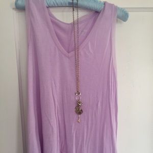 Lavender high low tank