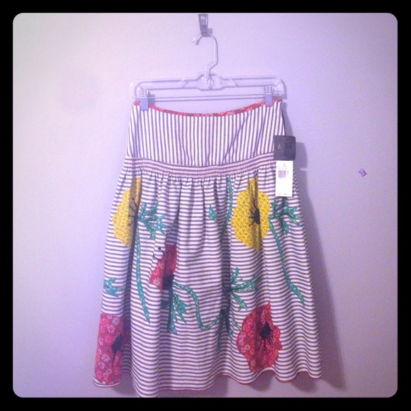 Anna Sui Appliqué Skirt