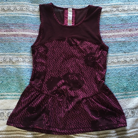 American Eagle Peplum Exercise Top