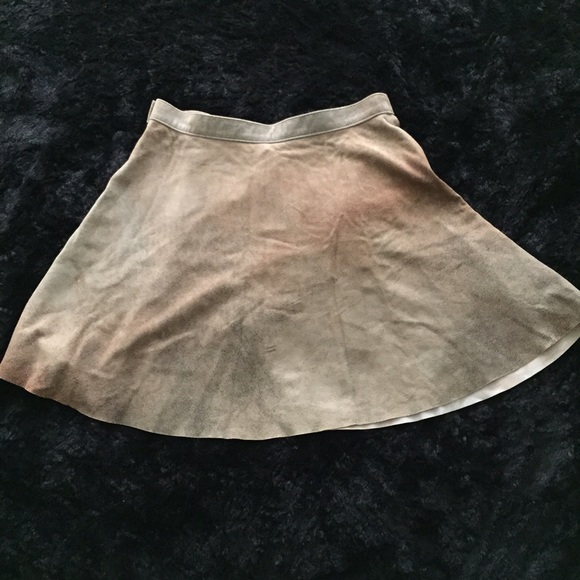 American Apparel leather circle skirt
