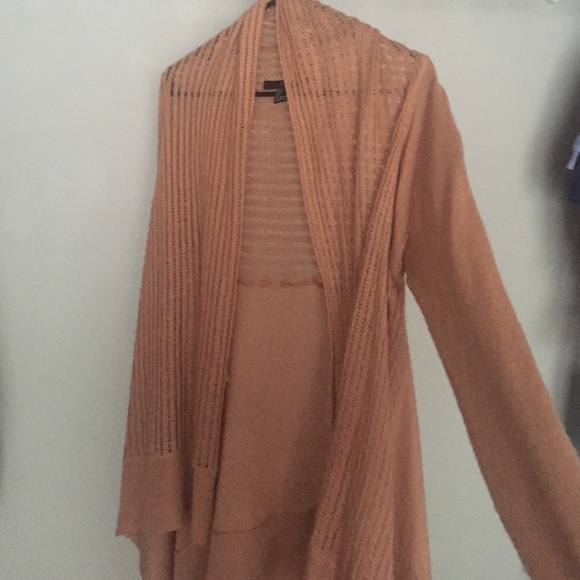 Dark coral boyfriend cardigan - Picture 2 of 4