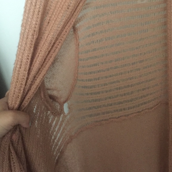 Dark coral boyfriend cardigan - Picture 4 of 4