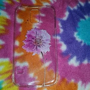 clear flower galaxy s5 case