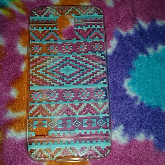 Clear silicone aztec galaxy s5 case
