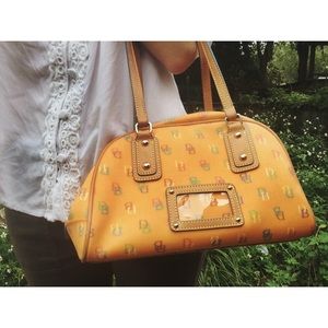Dooney & Bourke Orange Rainbow Zipper Bag