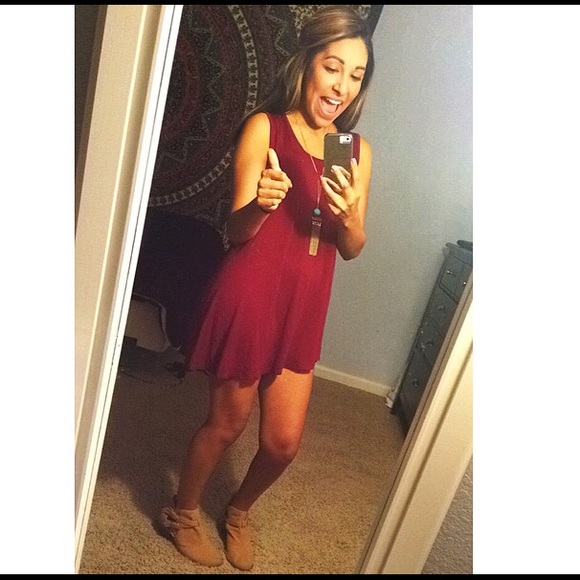 Maroon Cloth Tank/Dress