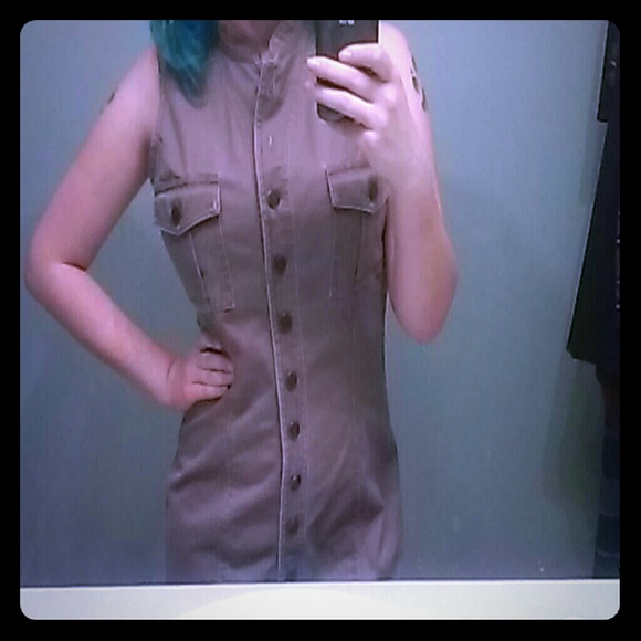 Brown "denim" dress