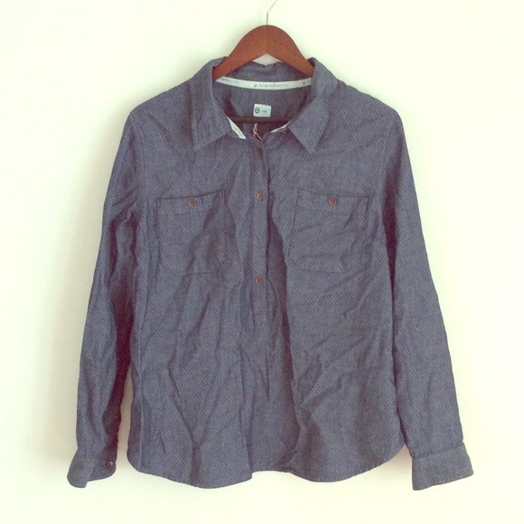 Brand New Small Dot Denim Button Down
