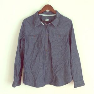 Brand New Small Dot Denim Button Down