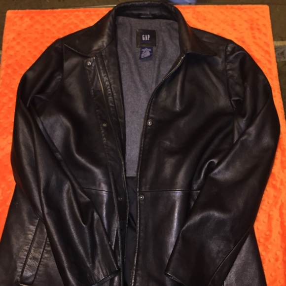 The Gap Leather Jacket/Light Coat