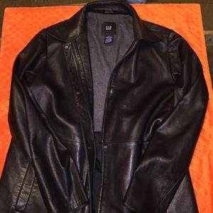The Gap Leather Jacket/Light Coat