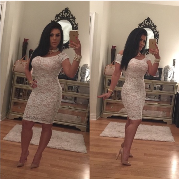Lace white dress