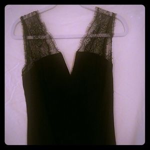 L'agence little black dress with lace sleeves NWT