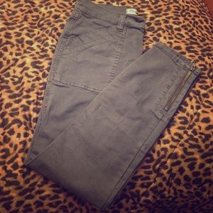 Madewell grey SKINNY FATIGUES pants