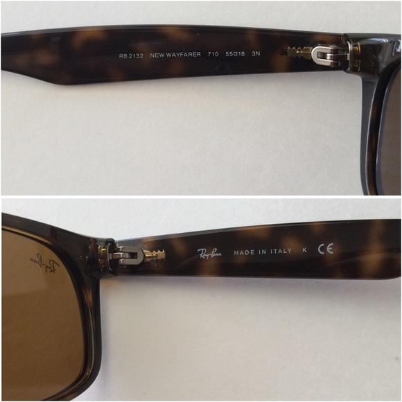 Tortoise New Wayfarer Classic Ray-Ban Sunglasses - Picture 2 of 6