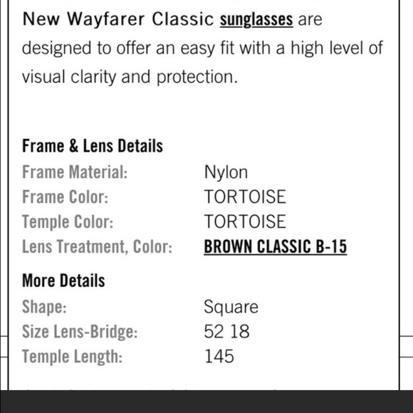 Tortoise New Wayfarer Classic Ray-Ban Sunglasses - Picture 6 of 6