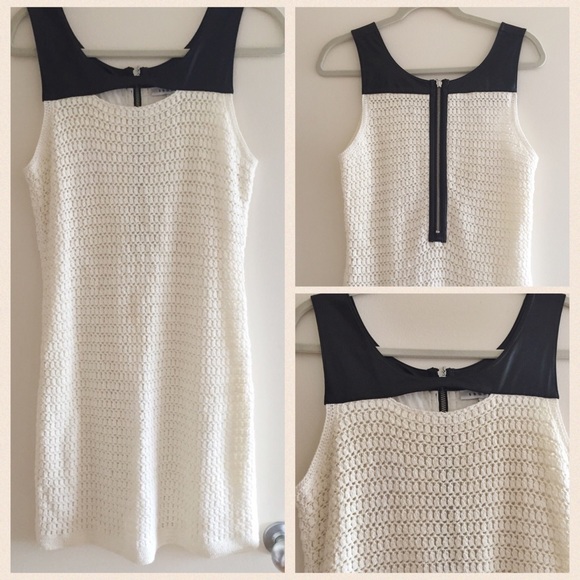 💗ADORABLE💗 Crochet and leather Sandro Dress!