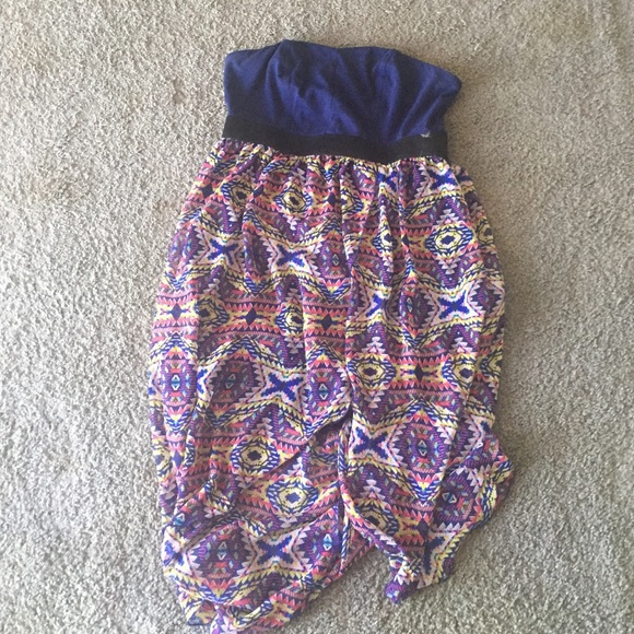 Tribal high low dress
