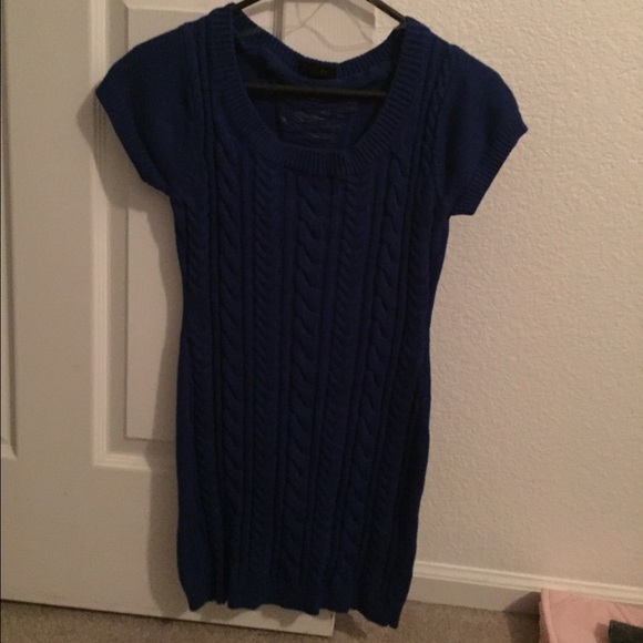 Blue Sweater Dress