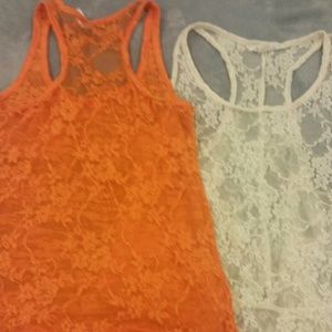 2 for 1 lace tanks