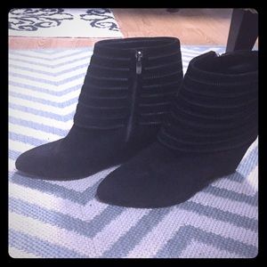 Black Suede Ankle Booties