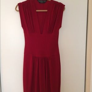 Kamali Culture by Norma Kamali. Red jersey dress.