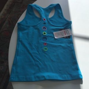 Margarita Wear turquoise tank, new, tags attached