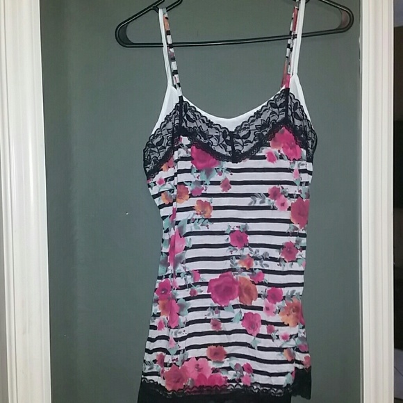 Multicolored dbl tank top