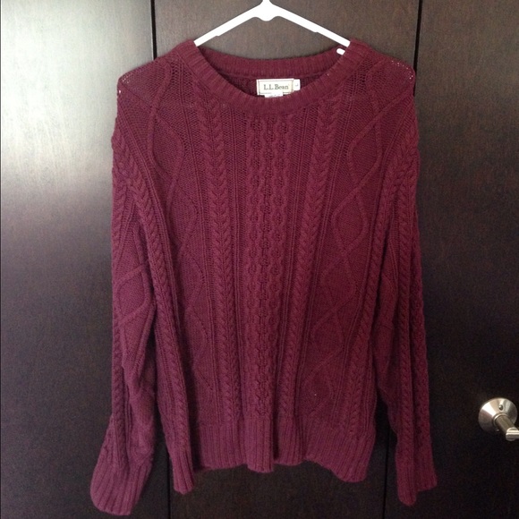L.L. Bean burgundy sweater