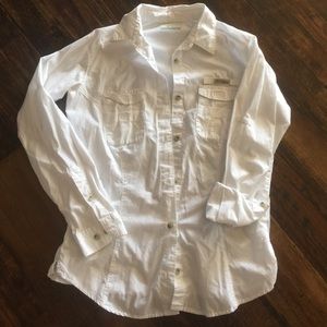 White Columbia button down