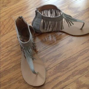 Worn once sandals, size 10