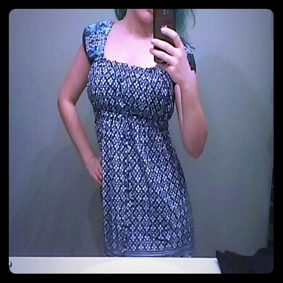 Summery Blue Print Dress