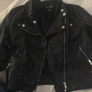 Leather forever21 jacket