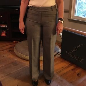 Ann Taylor loft black and white trousers