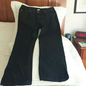 Boston proper black jeans with side leg slit