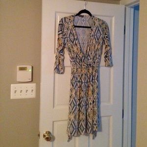 XS market and spruce wrap dress from stitch fix
