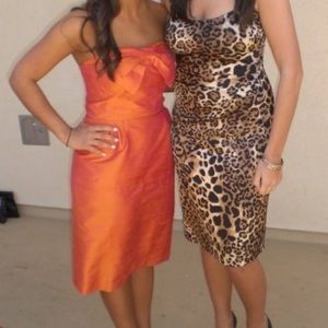 Orange formal dress size size 8