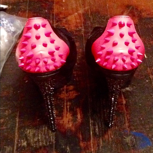 LILIANA RHINESTONE/SPIKE HEELS - Picture 2 of 3