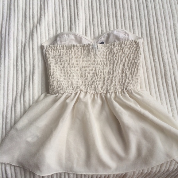 White Peplum Top, Tribal print Top - Picture 2 of 2