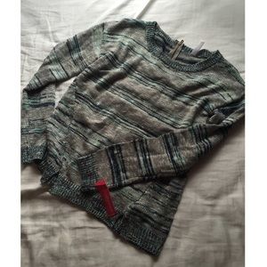 Brand new, metallic, multi-colored sweater