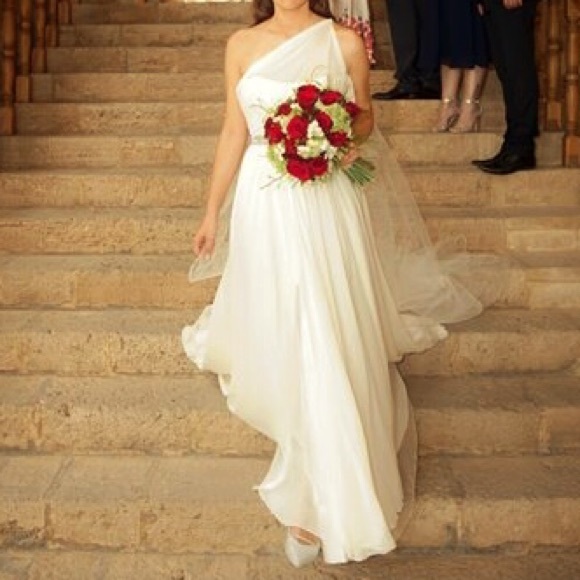 Grecian goddess wedding dress Ivory - Picture 2 of 4