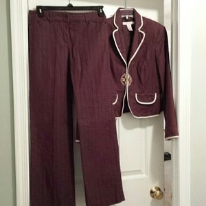 Brown Pants suit