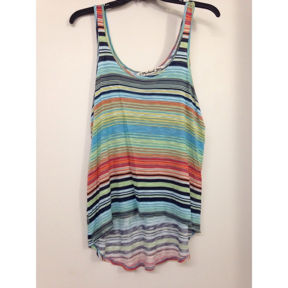 Michael Stars Multicolor Stripe Tank