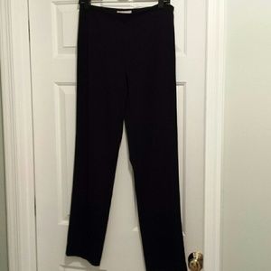 Black slacks with side zipper
