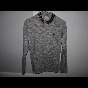 gray Victoria Secret zipper shirt