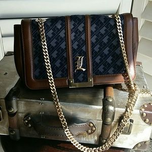Very RARE. *L.A.M.B.* gold chain, crossbody purse*