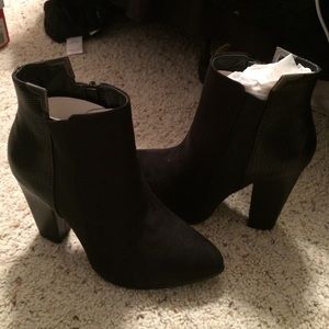 Just Fab Black Booties