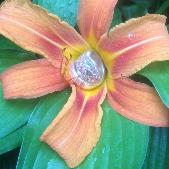 Robinadi Jewelry - " Orange Tiger lily" ring.