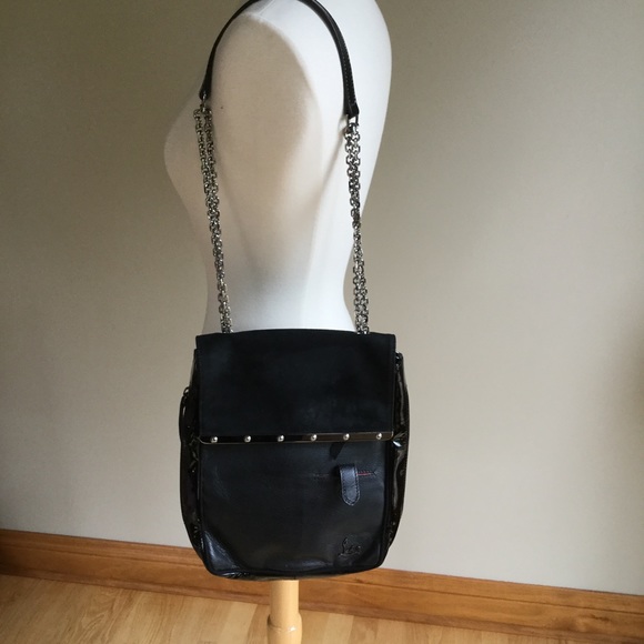 Black cross body Louboutin purse