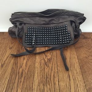 Tylie Malibu Gray Leather Bag